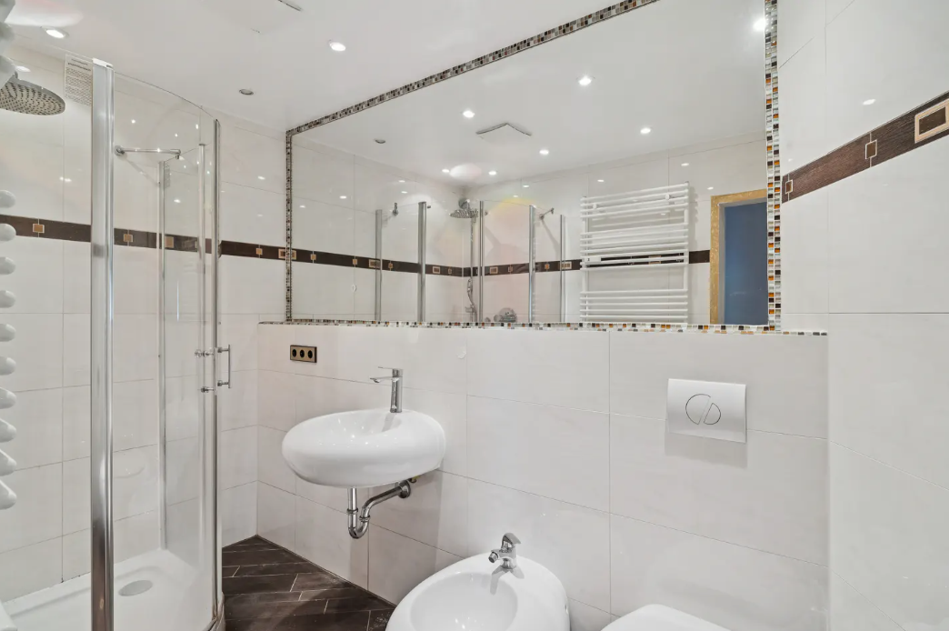 Stylish 3-room apartment with fireplace and balcony in Geneva