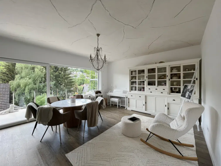 Modern family house built with energy-efficient new-build standard.