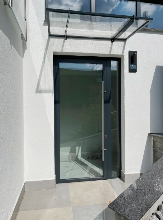 Modern family house built with energy-efficient new-build standard.