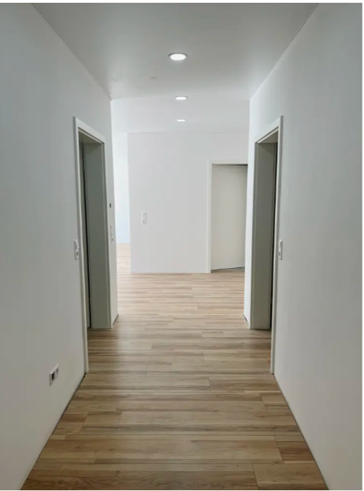 Modern family house built with energy-efficient new-build standard.