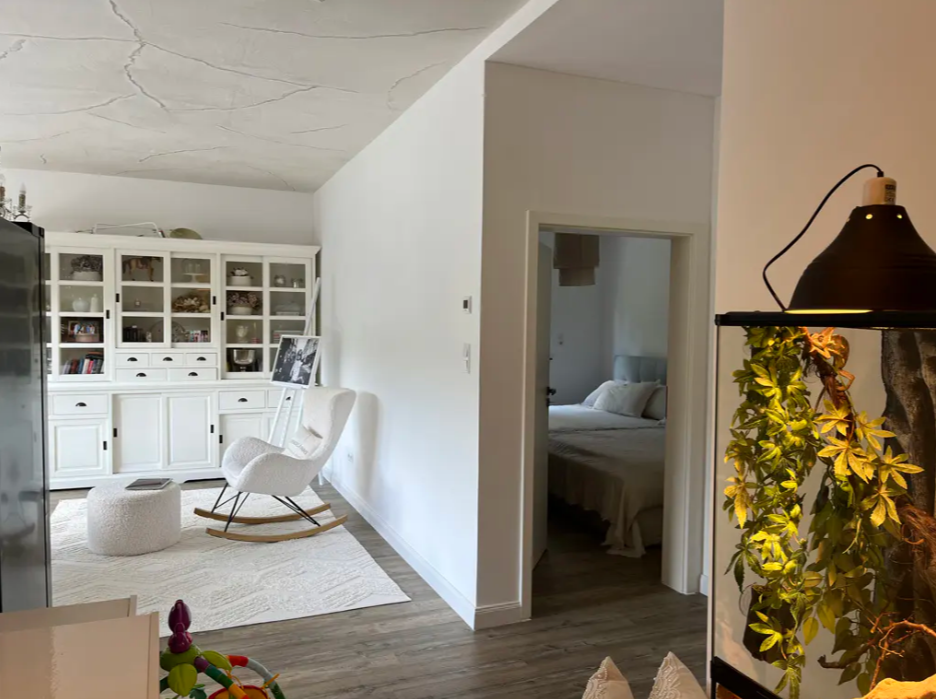 Modern family house built with energy-efficient new-build standard.