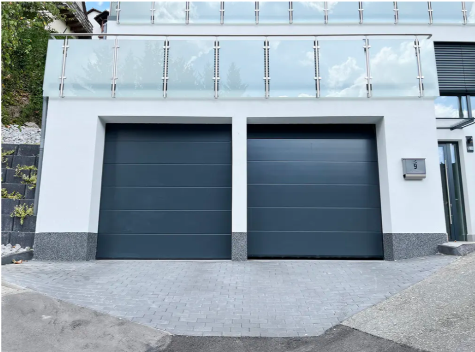 Modern family house built with energy-efficient new-build standard.